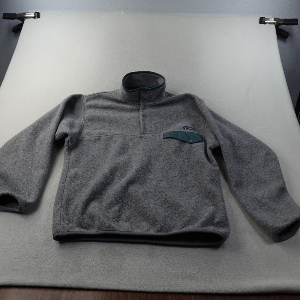 Patagonia Synchilla Snap T Fleece Mens Medium Gray 2006 Jamaica 25450 Y2K